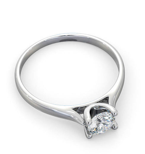 Certified 0.50CT Grace Platinum Engagement Ring G/SI1